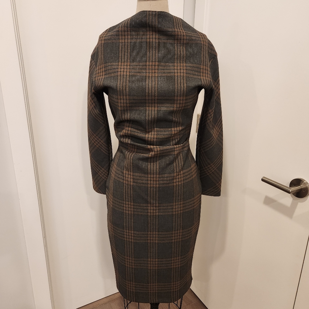 Zara High Neck Fitted Dress